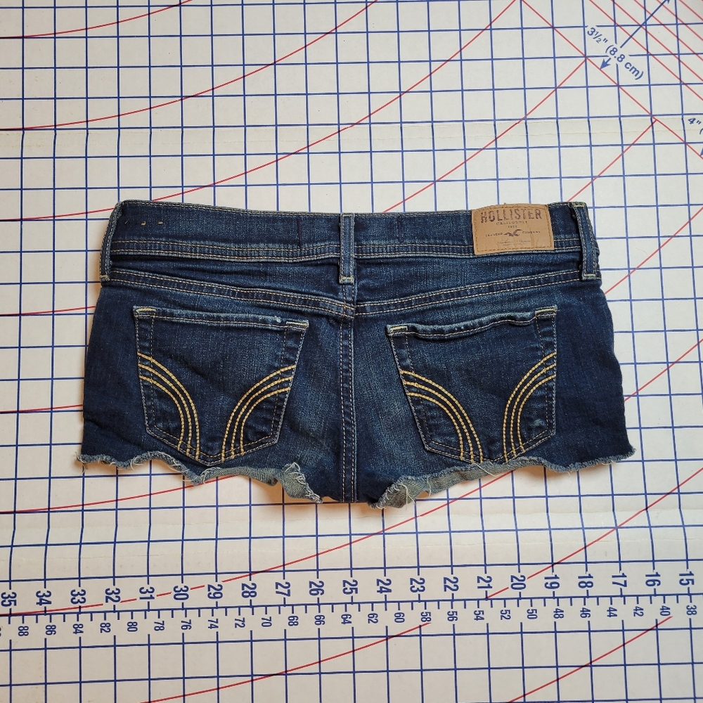 Hollister Women's Blue Denim Shorts